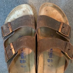 Brown leather Birkenstock size 40